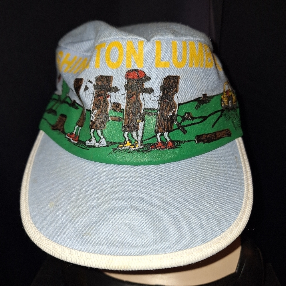 Washington Lumber Blue and Green Cap Hat